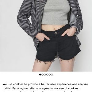 Reformation Charlene High Waisted Shorts size 25 in Havana